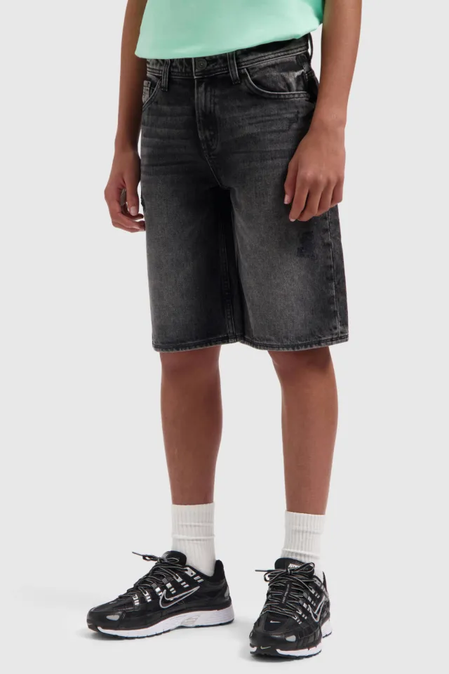 Ballin jeansshort grijs denim Grey denim
