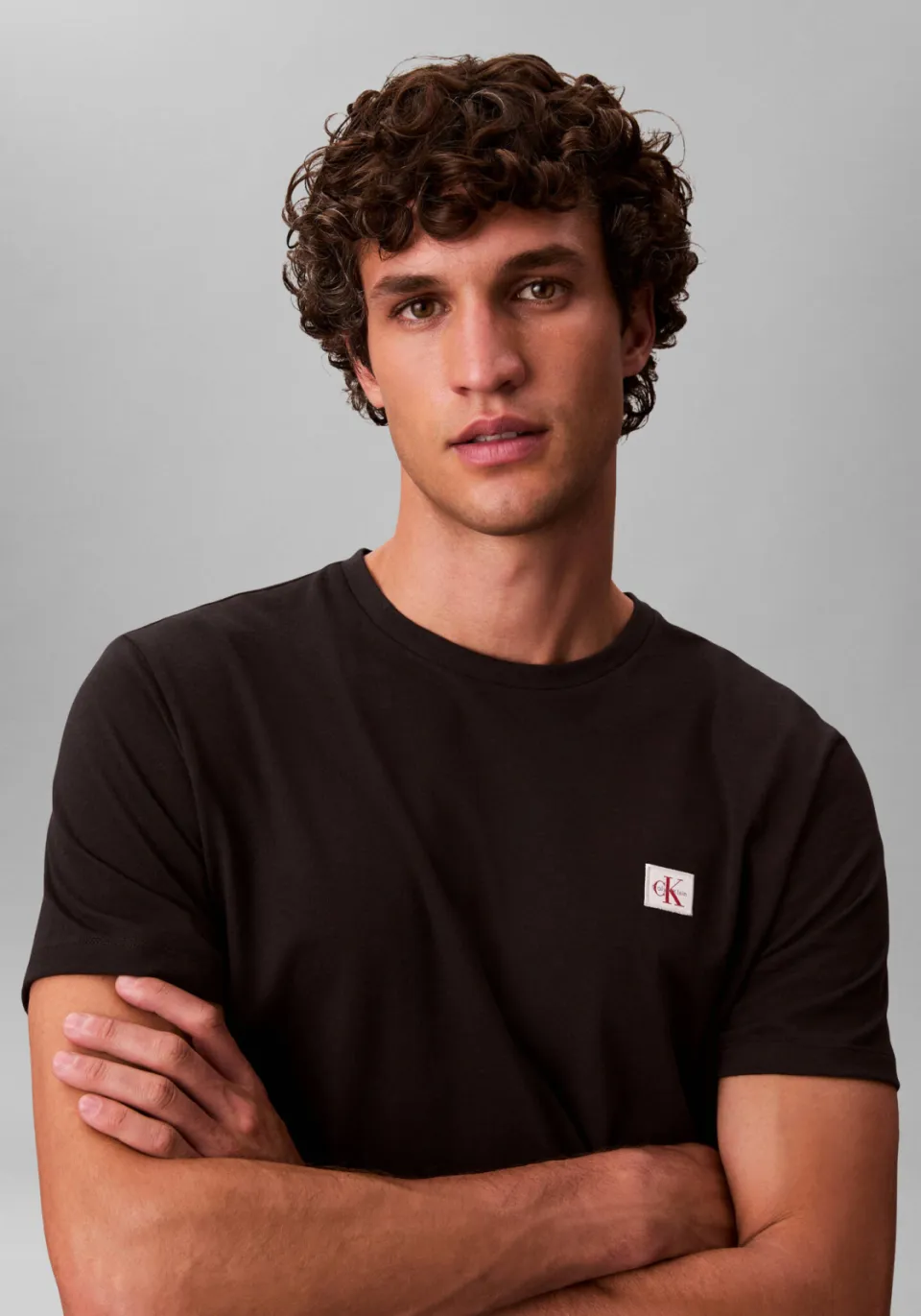 Calvin Klein JEANS regular T-shirt BADGE 30S zwart Black