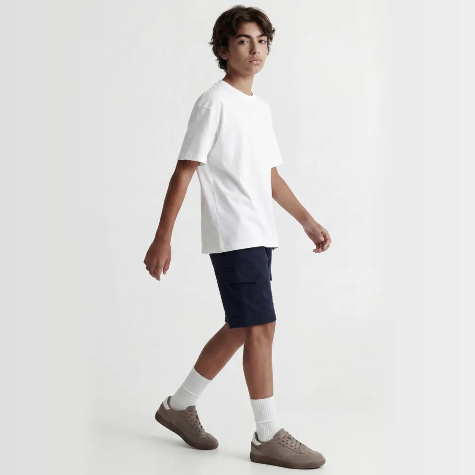 Jack & Jones regular sweatshort donkerblauw met cargozakken, foto 3