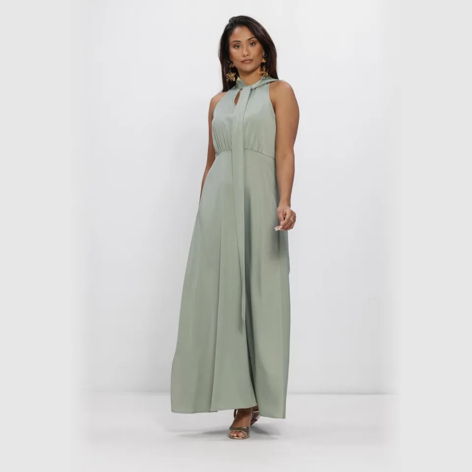 Yas Thea maxi-jurk groen, foto 3
