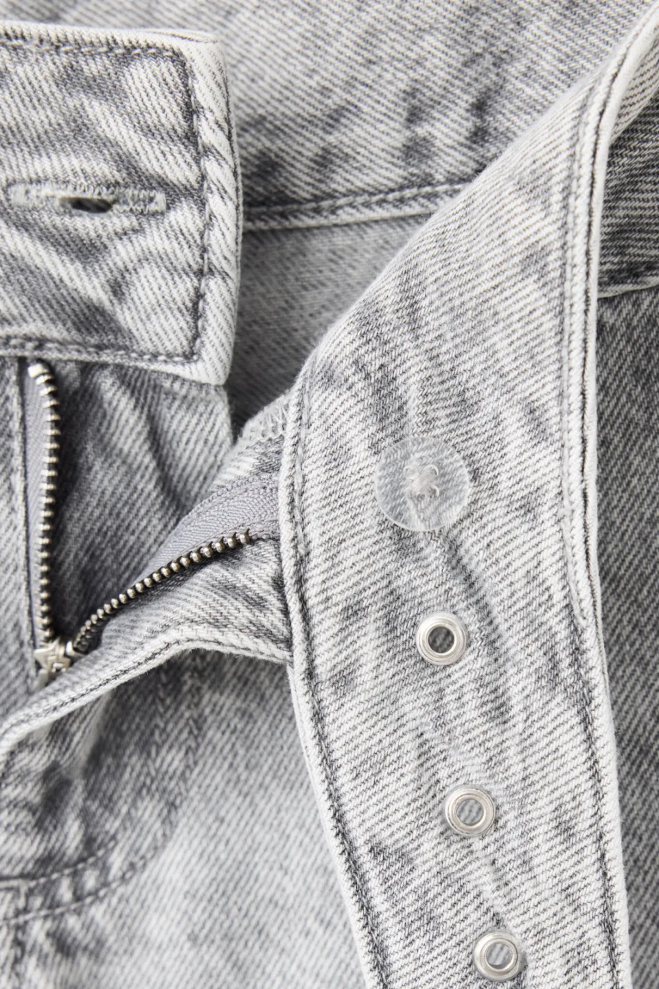 Mango TEEN wide leg jeans - changeant grijs, foto 6