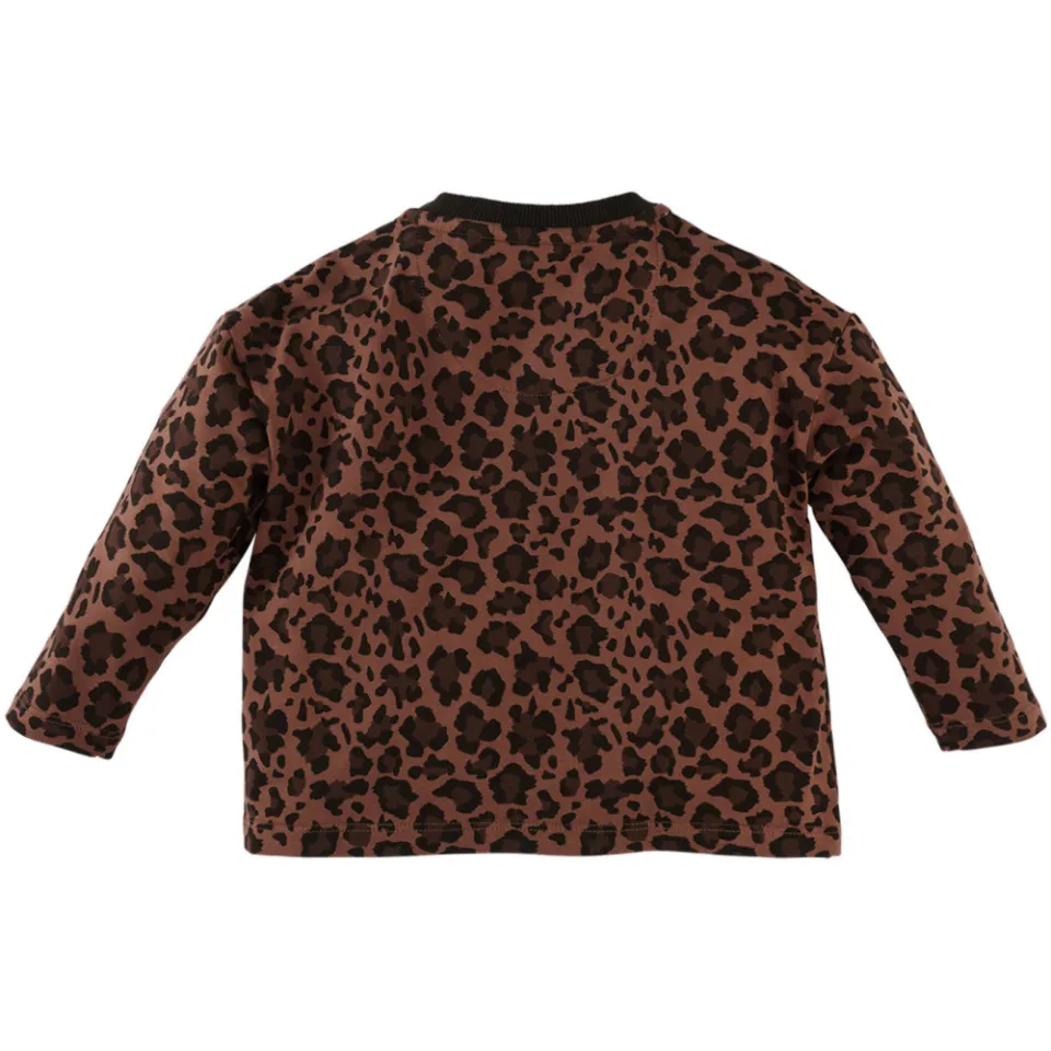 Z8 mini longsleeve panterprint bruin, foto 3
