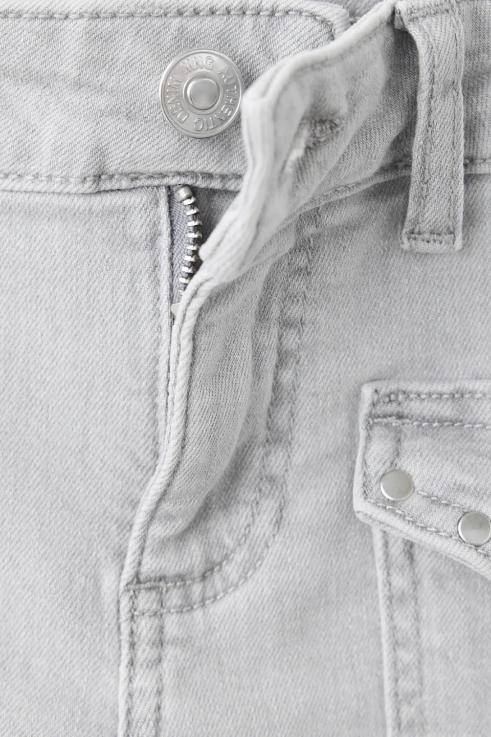 Mango TEEN flared jeans - changeant grijs, foto 8