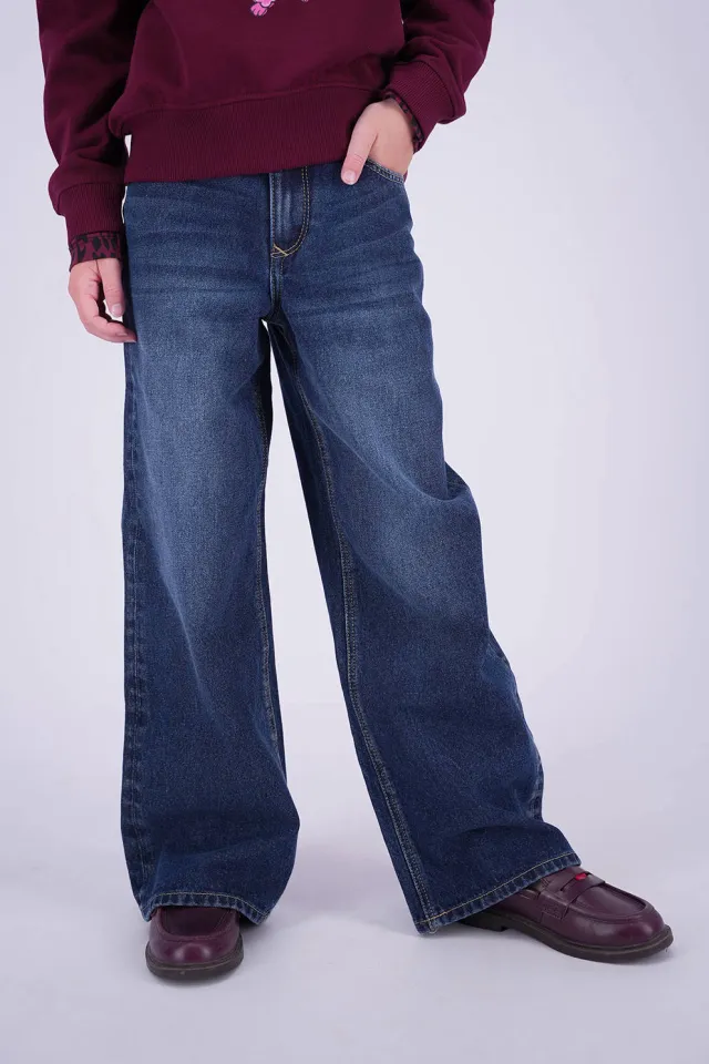 Vingino Cherry wide leg jeans - donkerblauw, foto 7