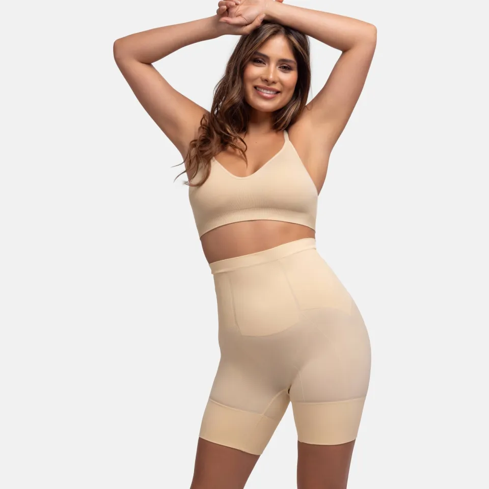 Dorina high waist corrigerende short Absolute Sculpt beige