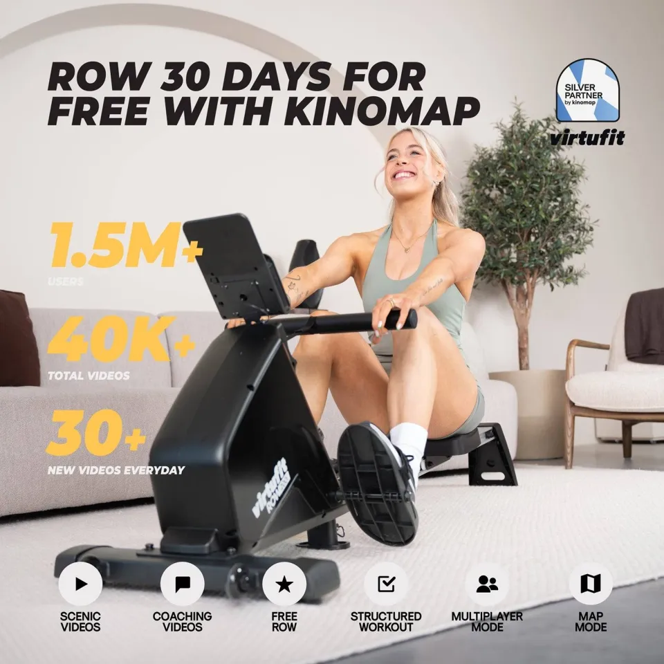 Virtufit Aqua 100i waterweerstand roeitrainer zwart, foto 2
