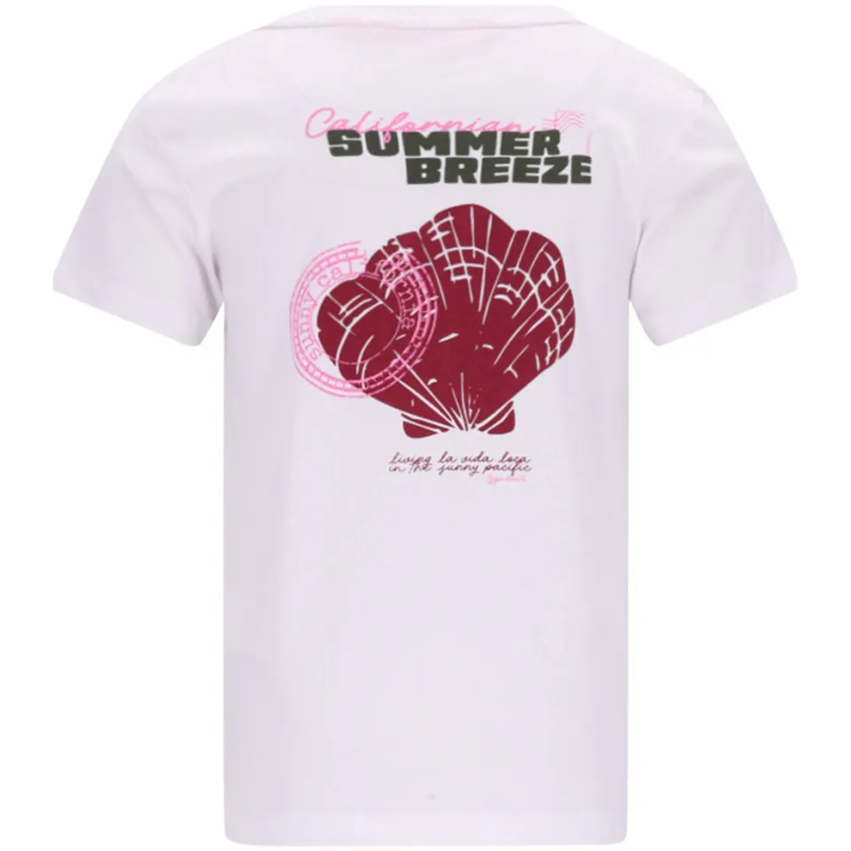 TYGO & vito jersey T-shirt met backprint wit, foto 3