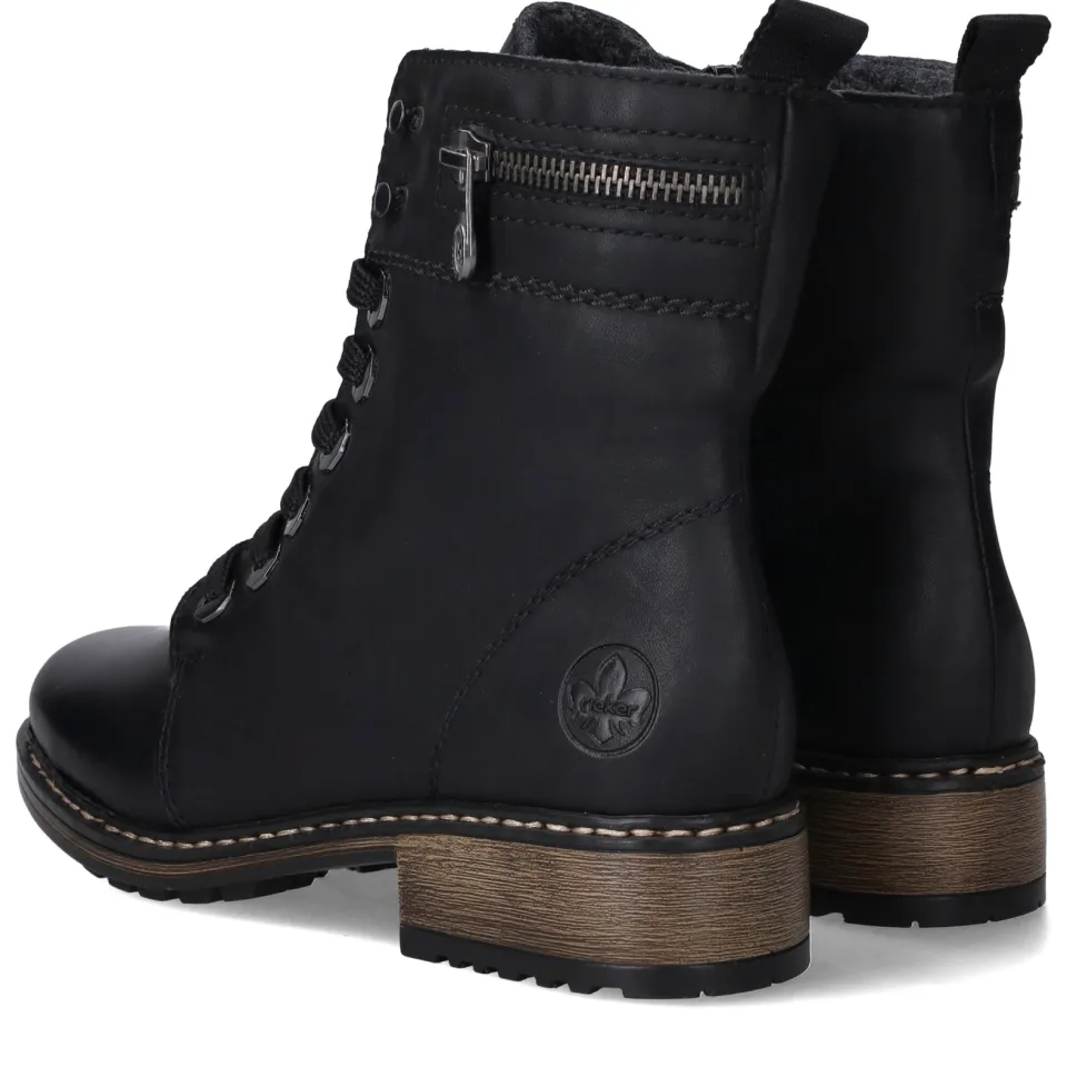 Rieker veterboots zwart, foto 3