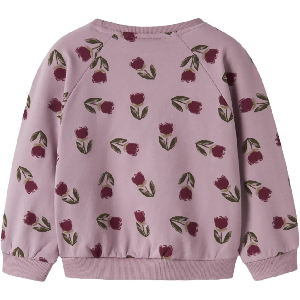 NAME IT MINI gebloemde sweater - roze, foto 2