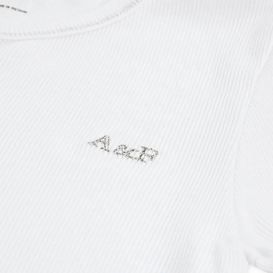 Abercrombie & Fitch t-shirt wit rib gebreid, foto 8