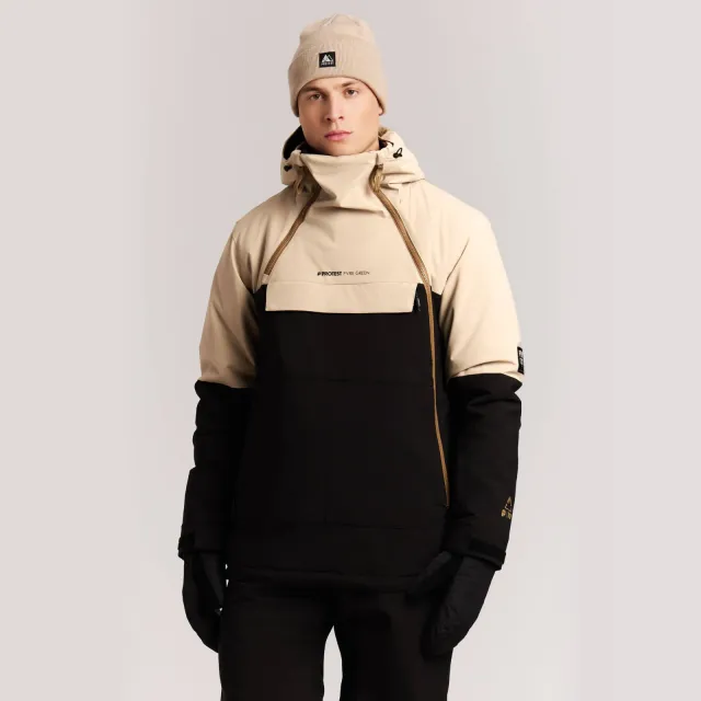 Protest PRTMccoy ski-jas - zwart/beige