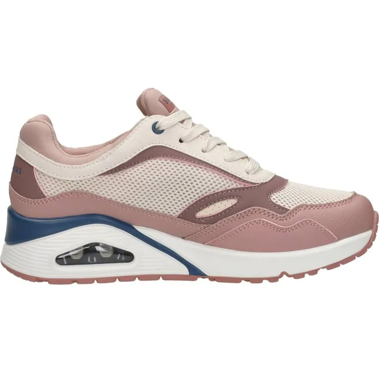 Skechers Uno Heel Hints lage sneaker roze