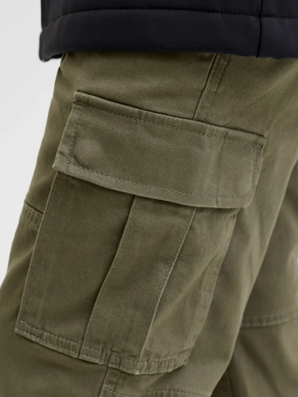 JJ Rebel JUNIOR regular casual broek olijfgroen, foto 7