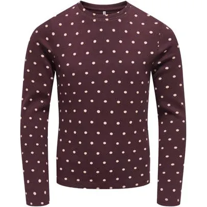Only gebreide top met stippen roodbruin, foto 2