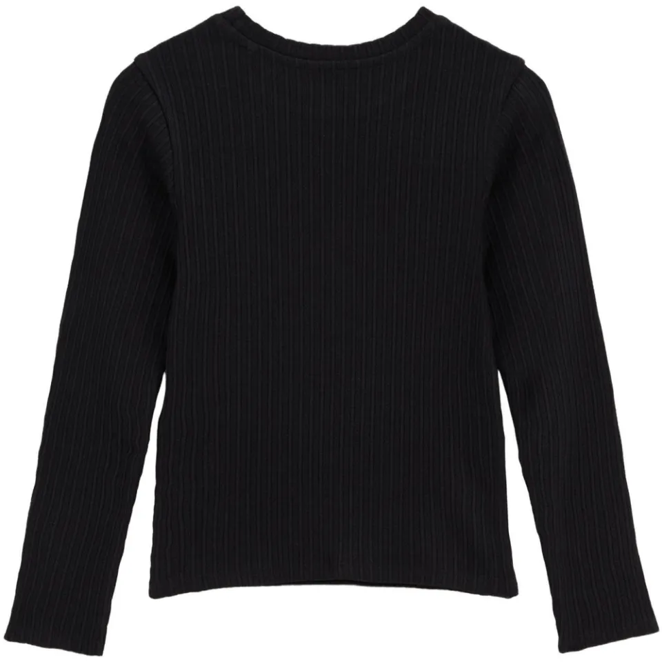 WE Fashion longsleeve zwart ronde hals, foto 4