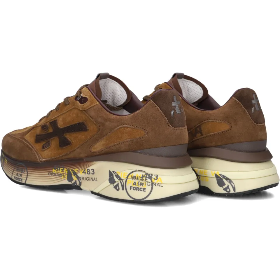 Premiata Moerun sneakers bruin, foto 4