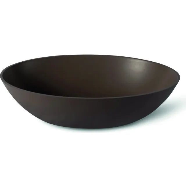 Luca Sanitair Waskom Luca Sanitair Tate 57,5x41x14,2 cm Solid Surface Castagno Bruin