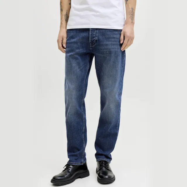 Jack & Jones JEANS INTELLIGENCE tapered jeans - dark blue denim