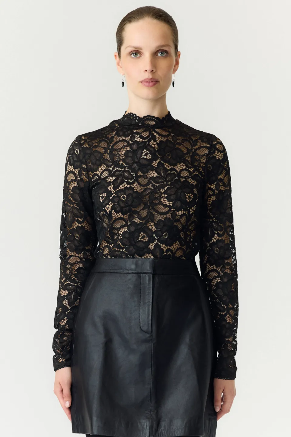 Yas Yaslacey lace top zwart, foto 3