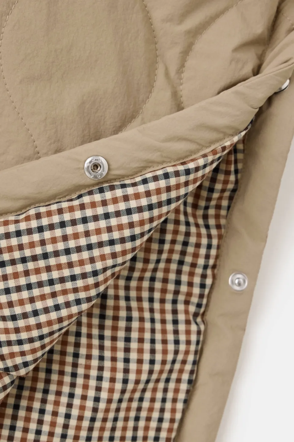 Mango Kids gewatteerde cape jas beige, foto 4