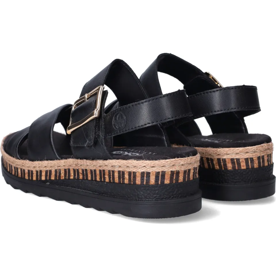 Rieker sandalen zwart, foto 4