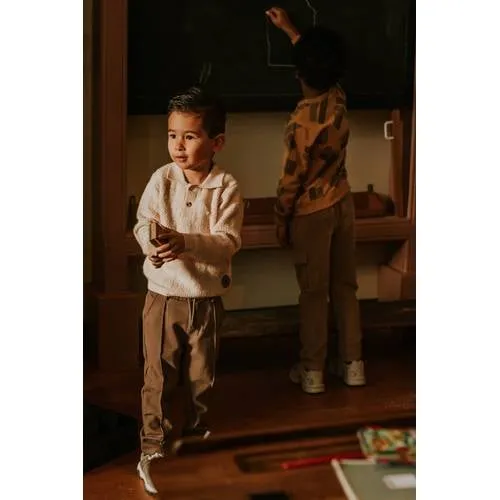 Koko Noko regular fit casual broek bruin, foto 3