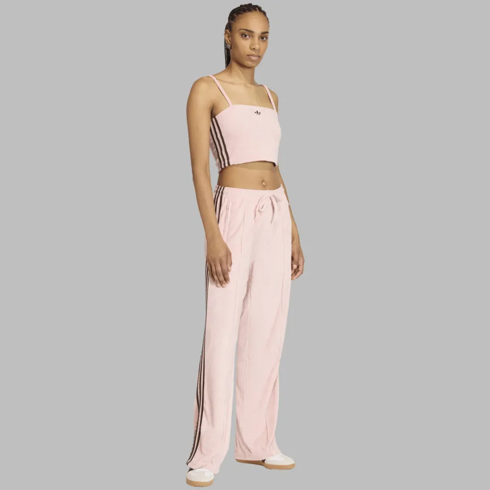 Adidas Terry Towel joggingbroek roze/bruin
