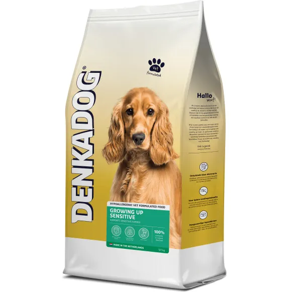Denkadog Growing Up Sensitive hondenvoer 12,5 kg