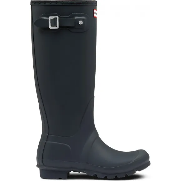 Hunter Boots Women's Original Tall - Rubberlaarzen, zwart/blauw