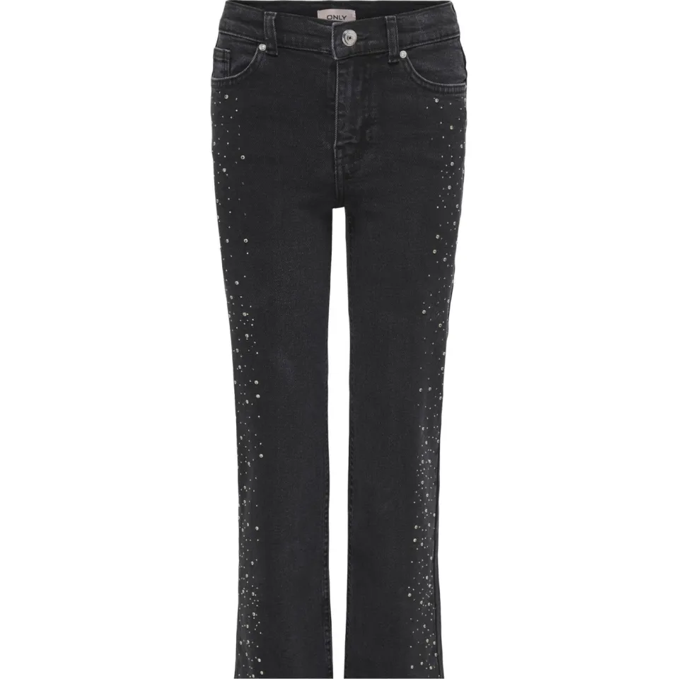 KIDS ONLY GIRL wide leg high waist wide leg jeans black denim, foto 2