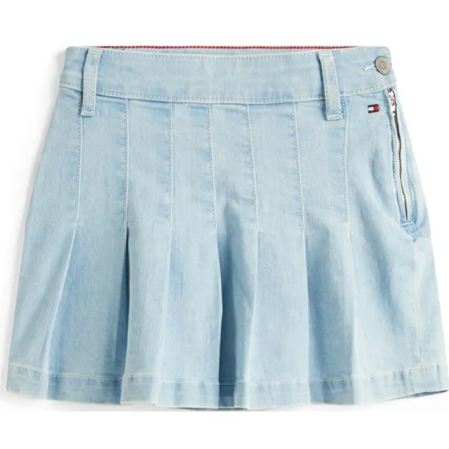 Tommy Hilfiger denim korte rok lichtblauw, foto 2
