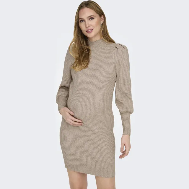 Only zwangerschapsjurk OLMKATIA taupe Bruin