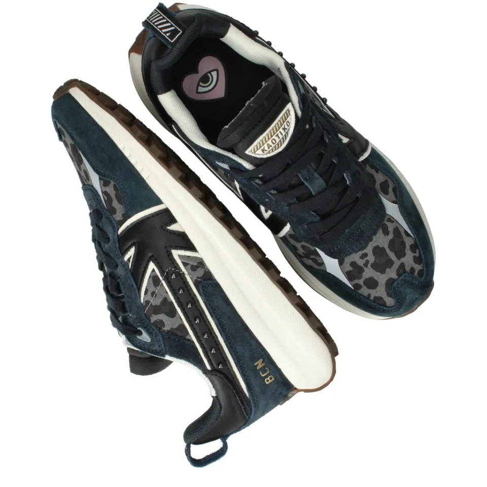 Kaotiko Detroit Glam lage sneakers blauw, foto 7