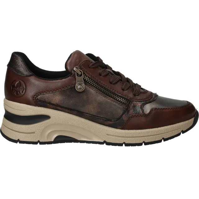 Rieker 292896 lage sneakers bruin