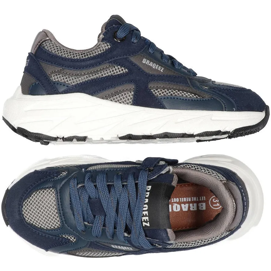 Braqeez chunky sneakers - marineblauw, foto 5