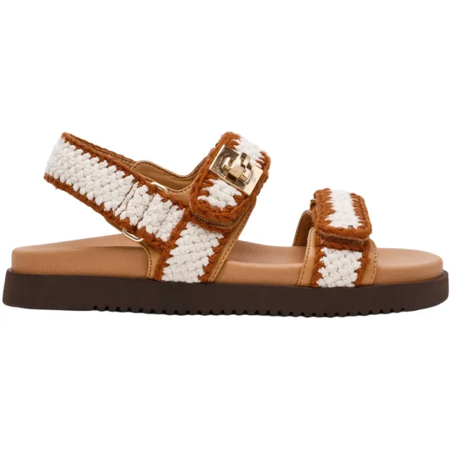 Steve Madden Mona platte sandaal beige