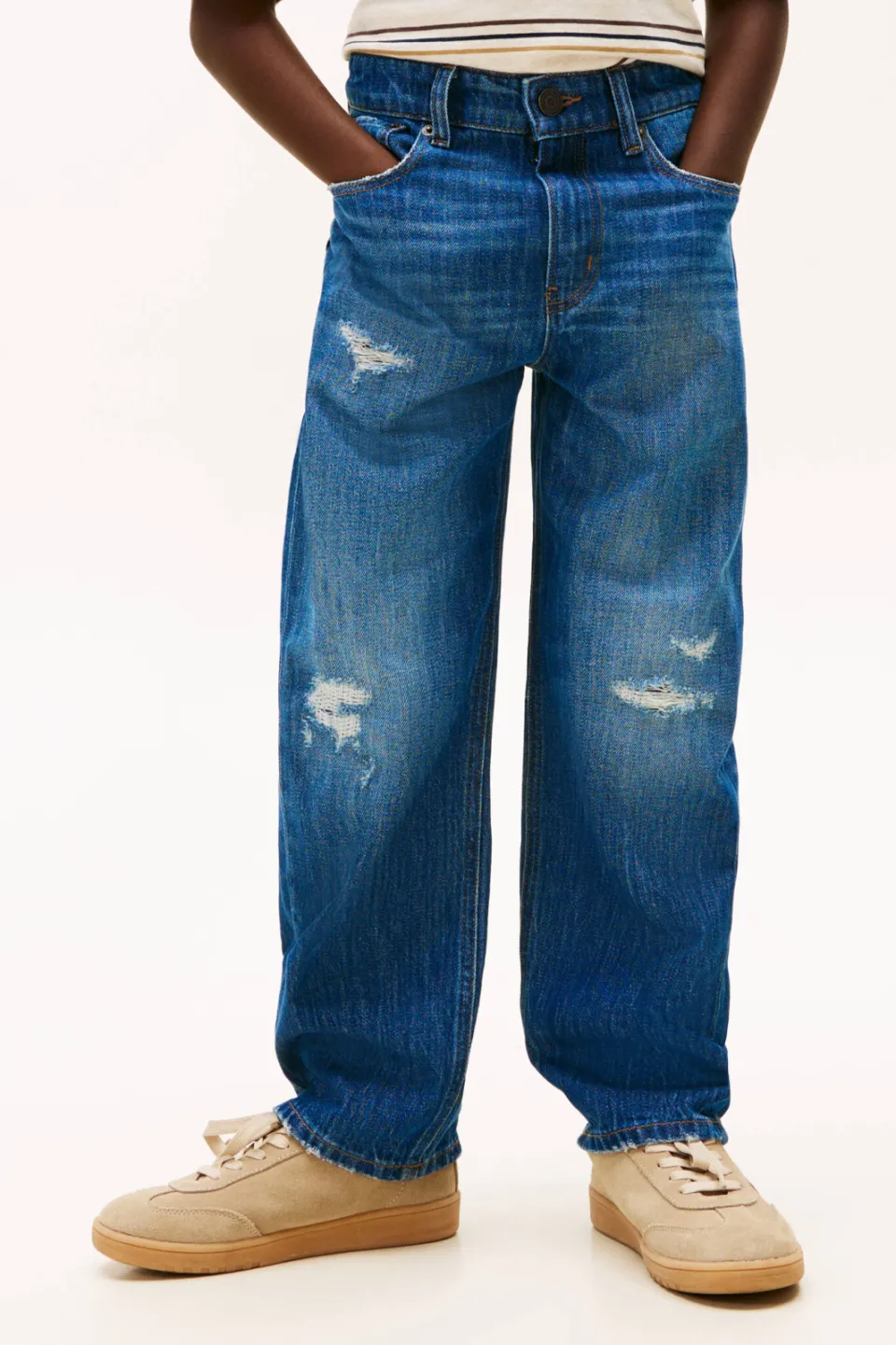 Tommy Hilfiger baggy jeans dark blue denim, foto 3