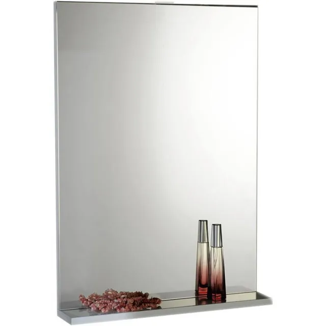 Sapho Badkamerspiegel Sapho Beta 60x80x12 cm met Planchet Aluminium