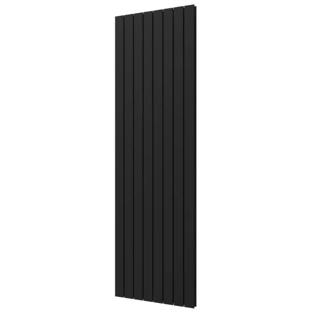 Plieger Designradiator Plieger Cavallino Retto Dubbel 1716 Watt Middenaansluiting 200x60,2 cm Donkergrijs Structuur Donker Grijs