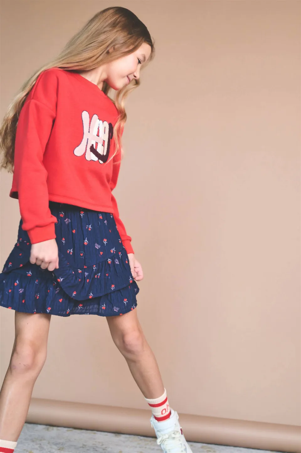 Nono sweater met print - rood