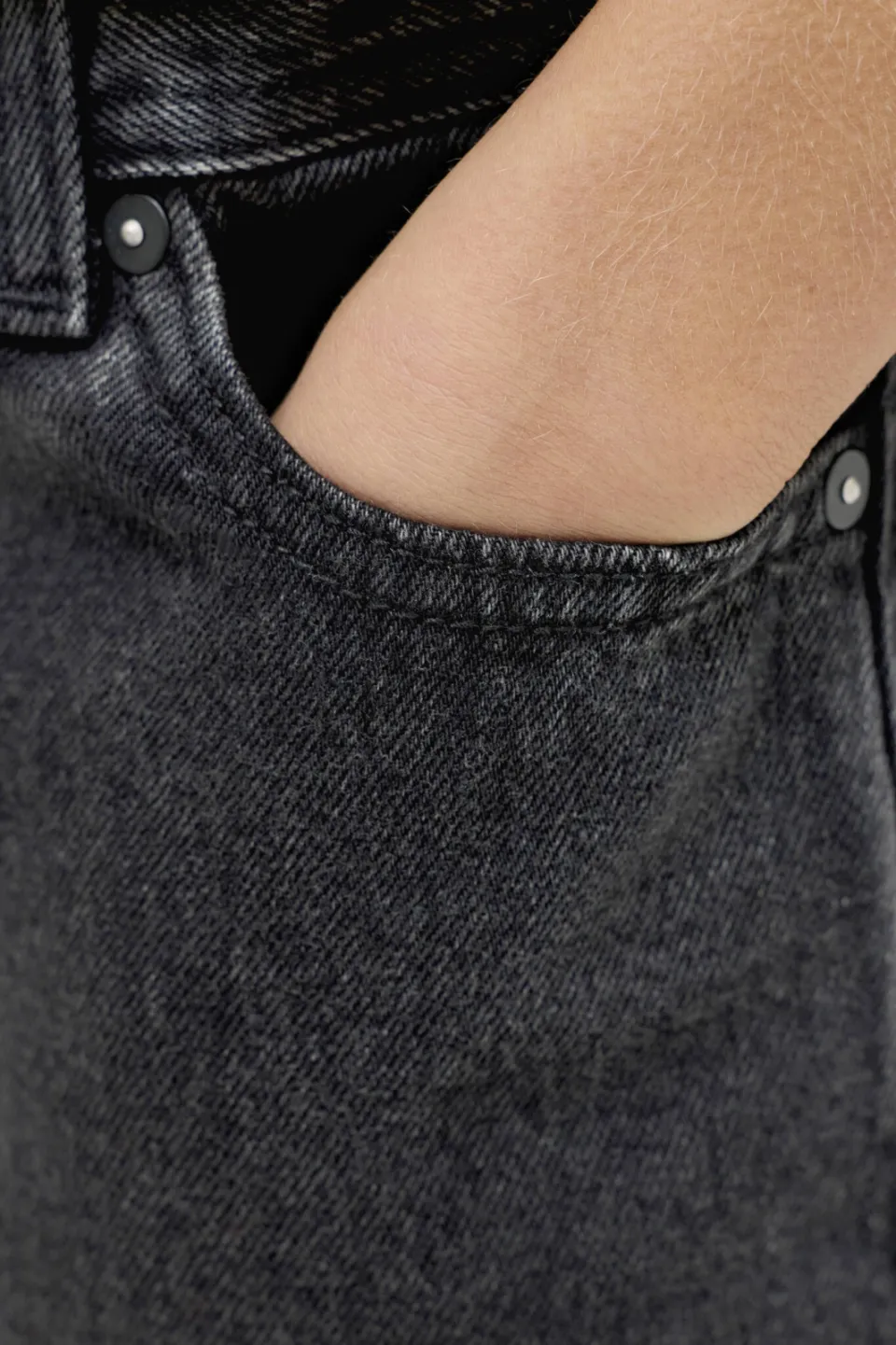 Jack & Jones jeansshort black denim, foto 8