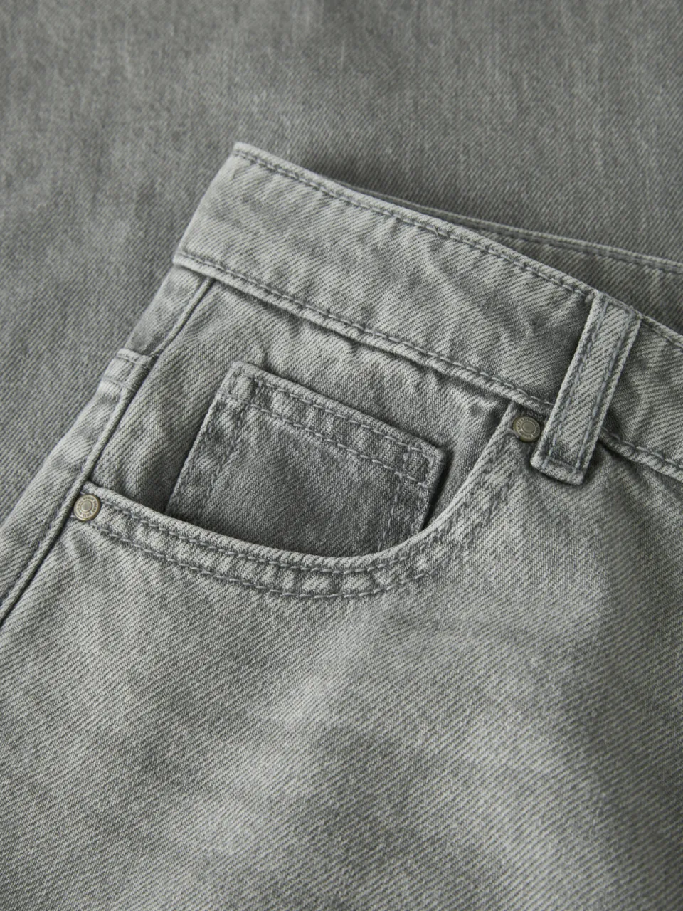 LMTD regular fit wide leg jeans - grijs, foto 4