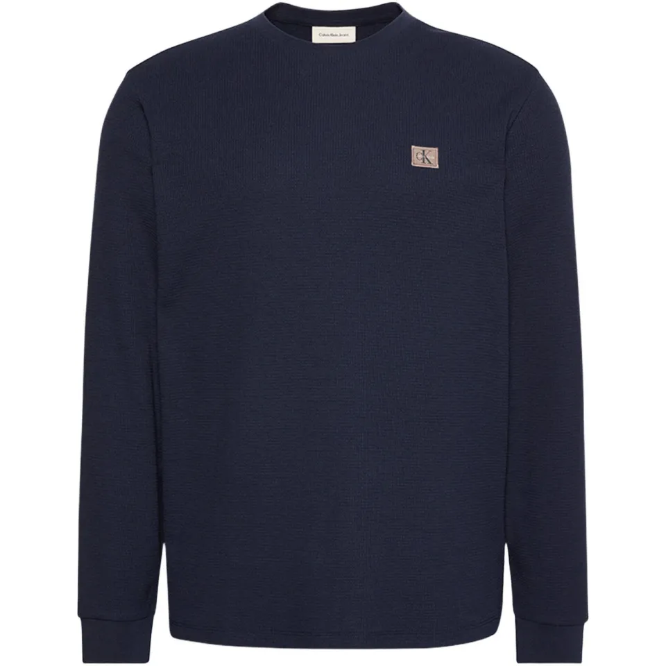 Calvin Klein JEANS regular fit longsleeve - donkerblauw, foto 2