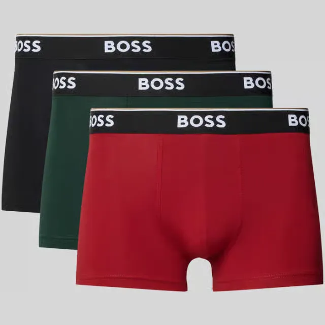Boss Power boxershorts set van 3 rood groen zwart Rood/groen/zwart
