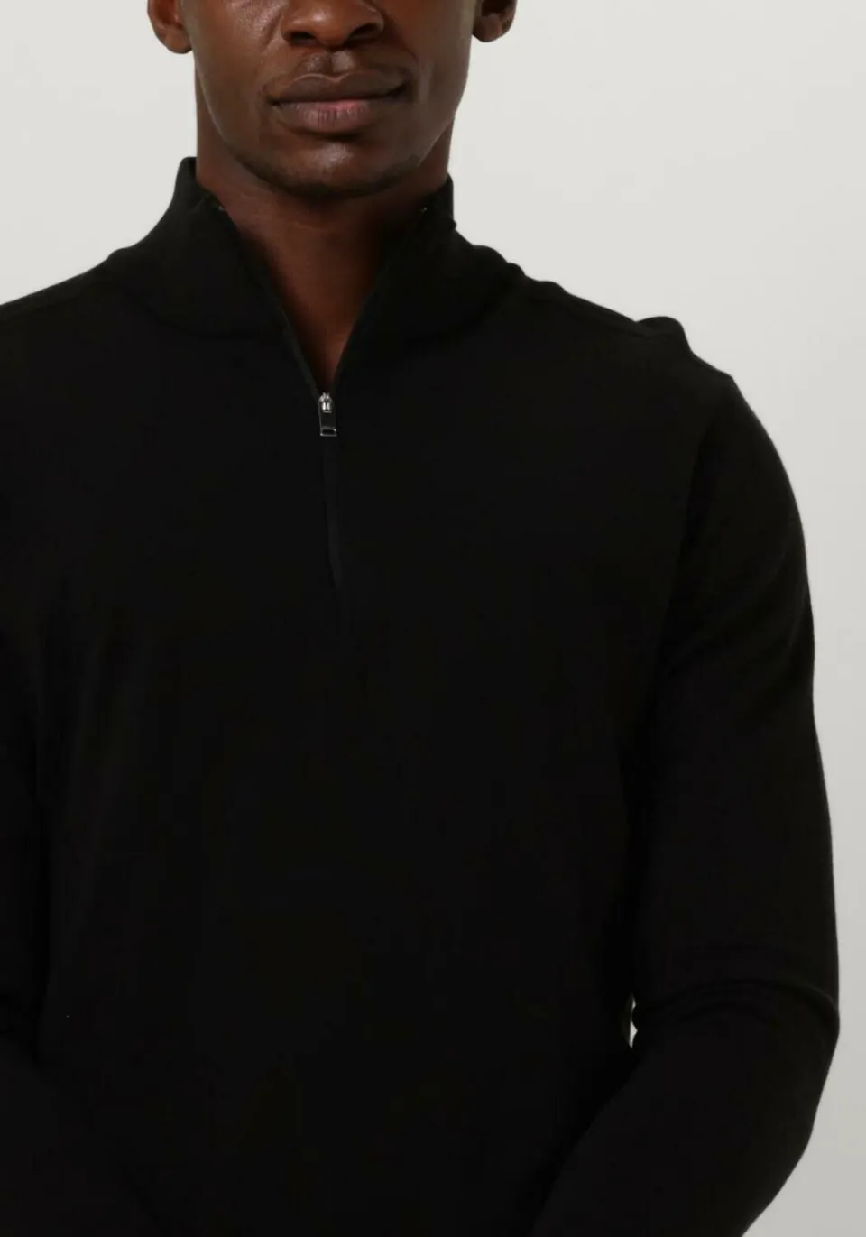 Selected Men Heren Truien & Vesten Slhberg Half Zip Cardigan Noos - Zwart, foto 3