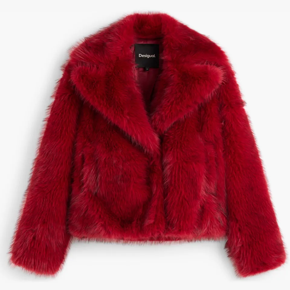 Desigual Crudelia winterjas rood, foto 2