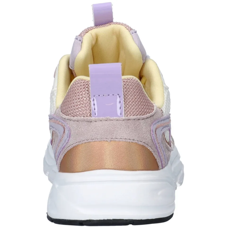 Nelson Kids sneaker wit/lila/geel, foto 5
