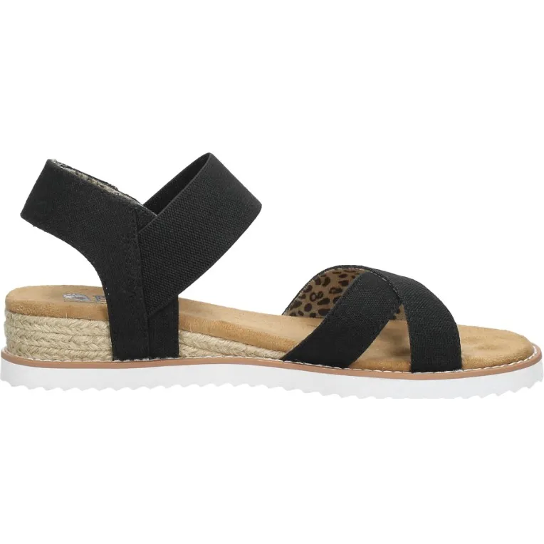 Skechers Desert Kiss Secret Picnic sandaal zwart