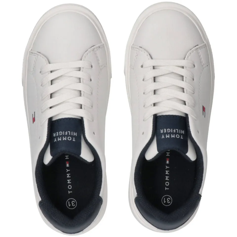 Tommy Hilfiger imitatieleren sneakers - wit, foto 2