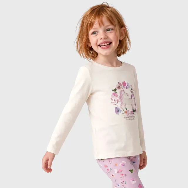 s.Oliver longsleeve met print ecru